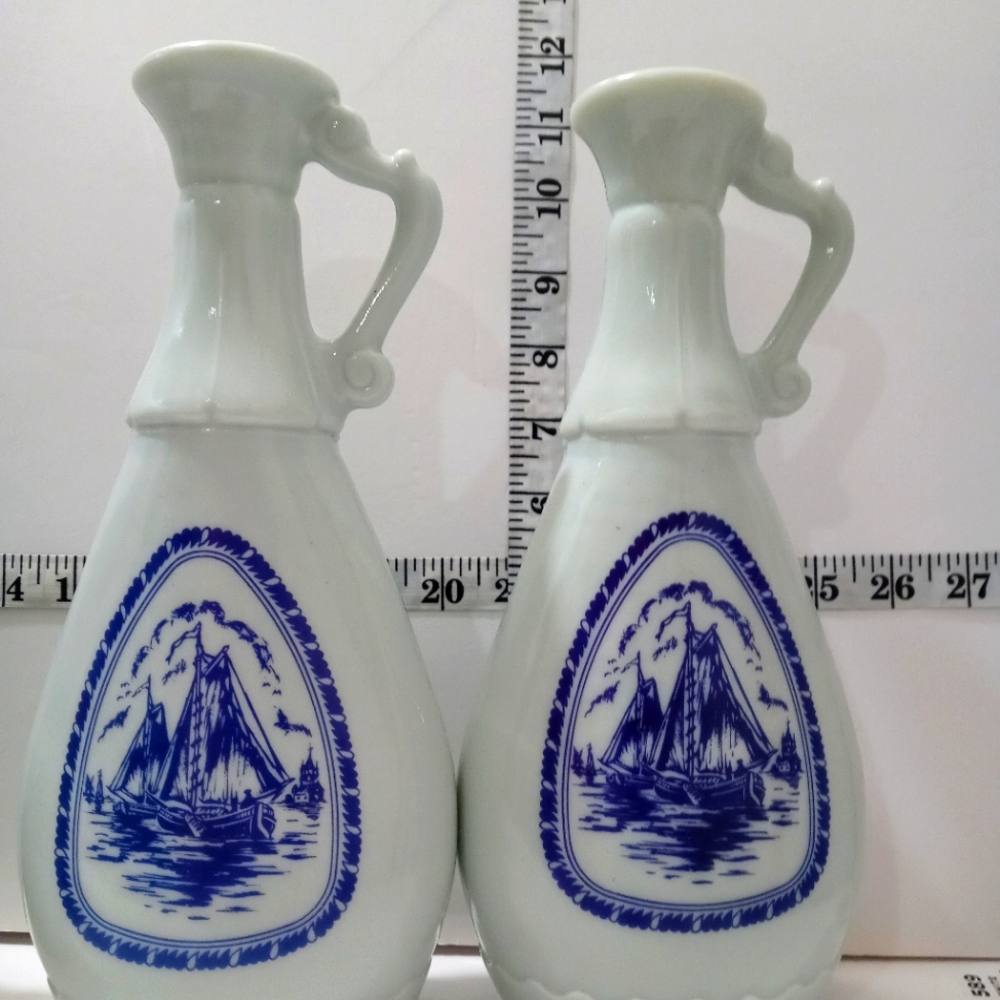 Delft wine decanters. 2
